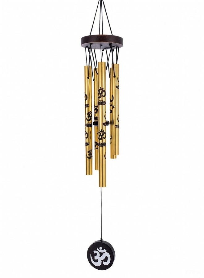 GJ Vastu Om Hanging Wind Chime for Home, Balcony and Bedroom Positive Energy with Good Sound (Gold) - 45 CM - Image 5